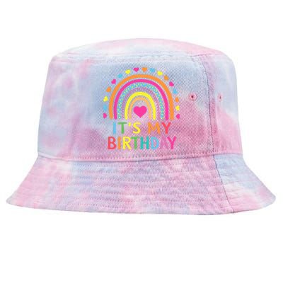 ItS My Birthday For Wo Teens Girl Gift Rainbow Tie-Dyed Bucket Hat