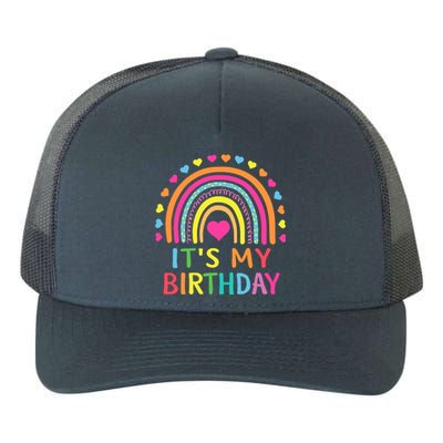 ItS My Birthday For Wo Teens Girl Gift Rainbow Yupoong Adult 5-Panel Trucker Hat