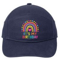 ItS My Birthday For Wo Teens Girl Gift Rainbow 7-Panel Snapback Hat