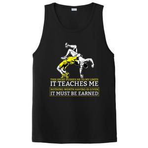 It Must Be Earned Wrestling TShirt PosiCharge Competitor Tank