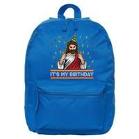 ItS My Birthday Funny Jesus Birthday Cute Christmas Funny Gift Cute Gift 16 in Basic Backpack