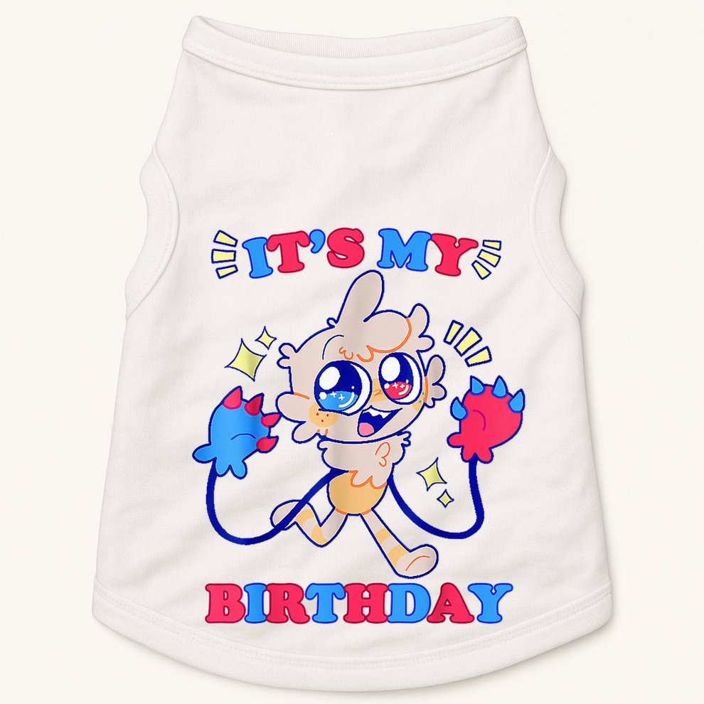 ItS My Birthday Dandy World For Male Female Dandy Goob Doggie Tank
