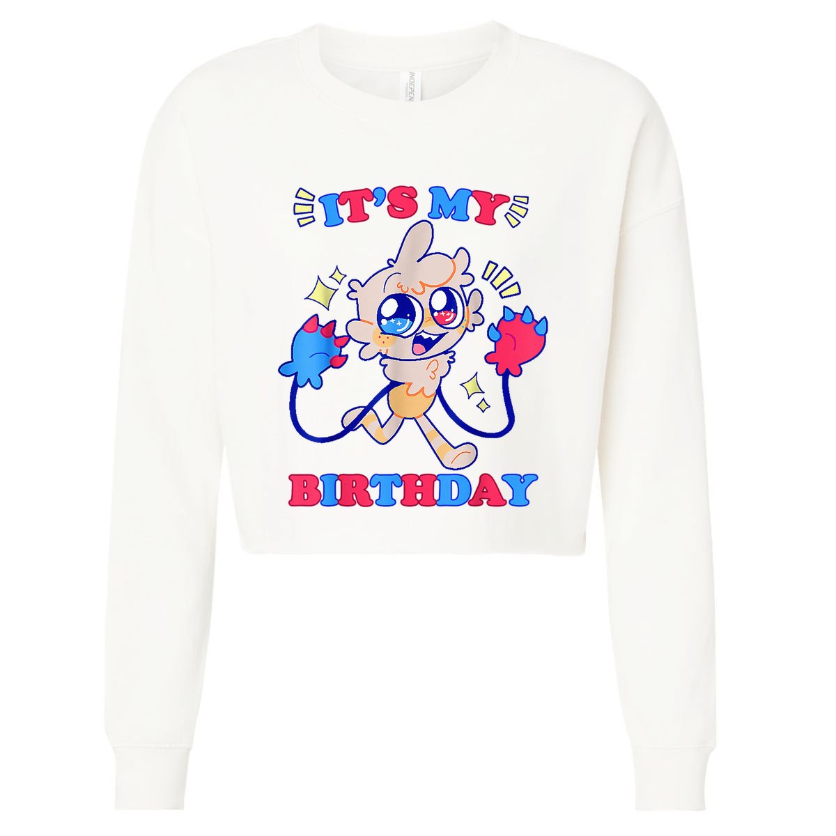 ItS My Birthday Dandy World For Male Female Dandy Goob Cropped Pullover Crew