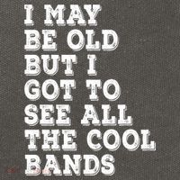 I May Be Old But I Got To See All The Cool Bands Cotton Canvas Backpack