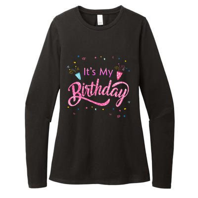 It's My Birthday Tee Womens CVC Long Sleeve Shirt