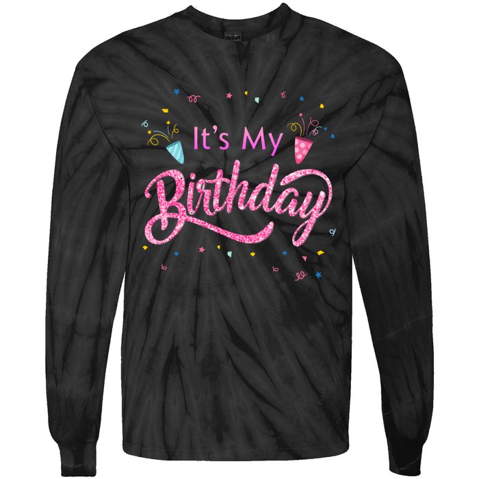 It's My Birthday Tee Tie-Dye Long Sleeve Shirt