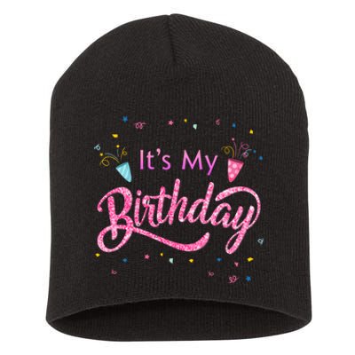 It's My Birthday Tee Short Acrylic Beanie