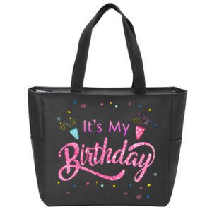 It's My Birthday Tee Zip Tote Bag