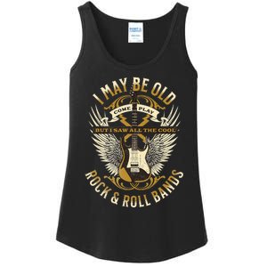 I May Be Old But I Saw The Cool Bands Ladies Essential Tank