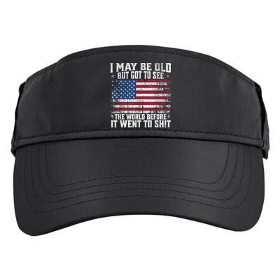 I May Be Old But Got To See The World Before It Went To Shit Adult Drive Performance Visor