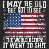 I May Be Old But Got To See The World Before It Went To Shit Golf Towel