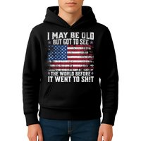 I May Be Old But Got To See The World Before It Went To Shit Kids Hoodie
