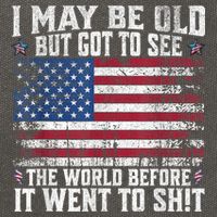 I May Be Old But Got To See The World Before It Went To Shit Cotton Canvas Backpack