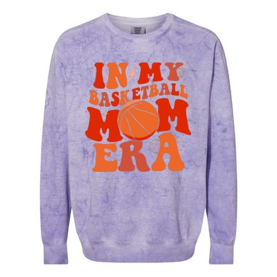 In My Basketball Mom Era Basketball Lover Ball Mom Colorblast Crewneck Sweatshirt