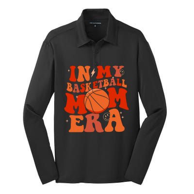 In My Basketball Mom Era Basketball Lover Ball Mom Silk Touch Performance Long Sleeve Polo