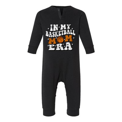 In My Basketball Mom Era Funny Lover Mom Basketball Player Gift Infant Fleece One Piece