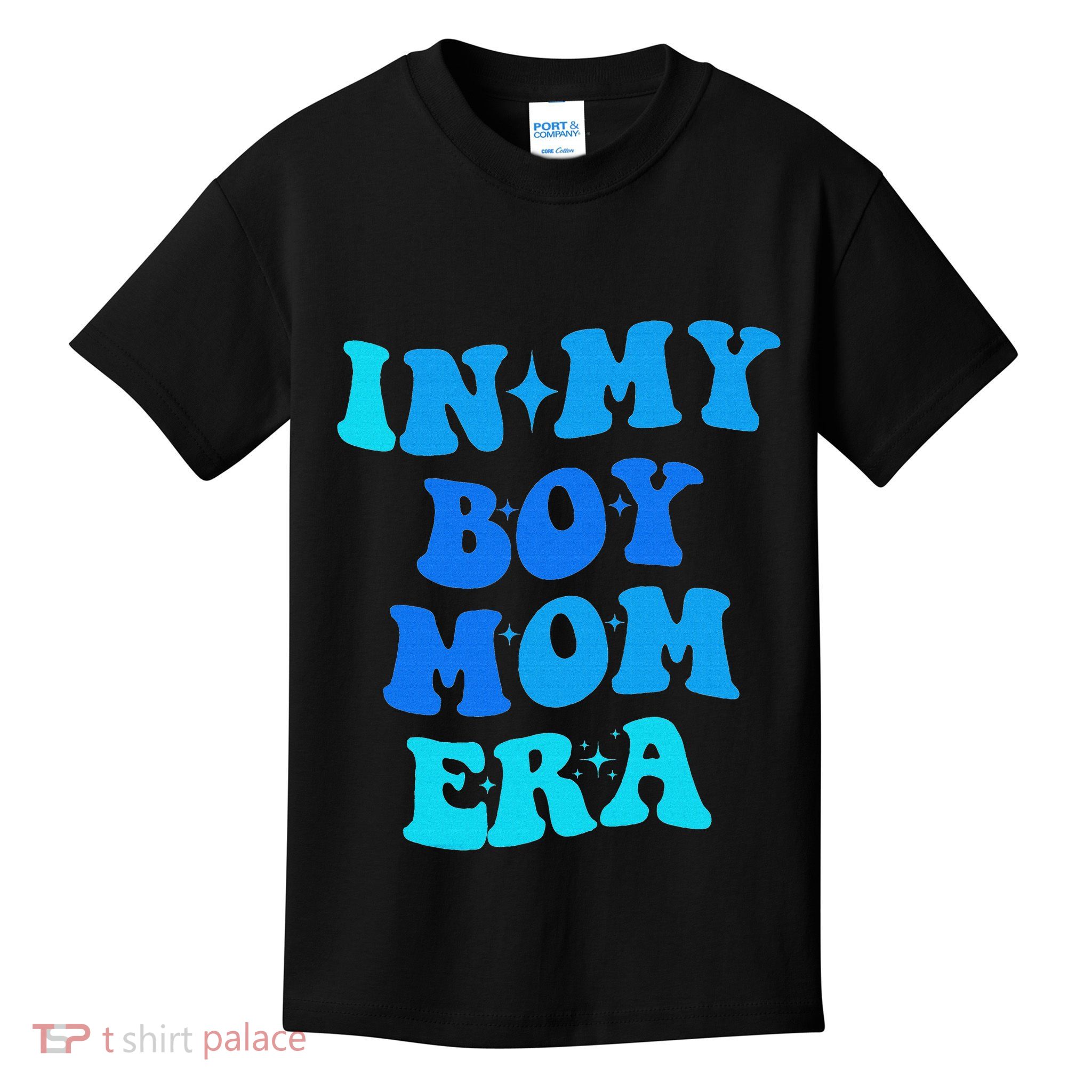 In My Boy Mom Era Retro Groovy Happy MotherS Day Kids T-Shirt