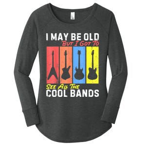 I May Be Old But I Got To See All The Cool Bands Guitarist Women's Perfect Tri Tunic Long Sleeve Shirt