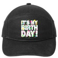 ItS My Birthday Confetti Gifts 7-Panel Snapback Hat