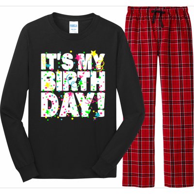 ItS My Birthday Confetti Gifts Long Sleeve Pajama Set