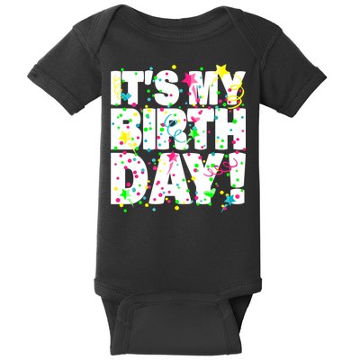 ItS My Birthday Confetti Gifts Baby Bodysuit