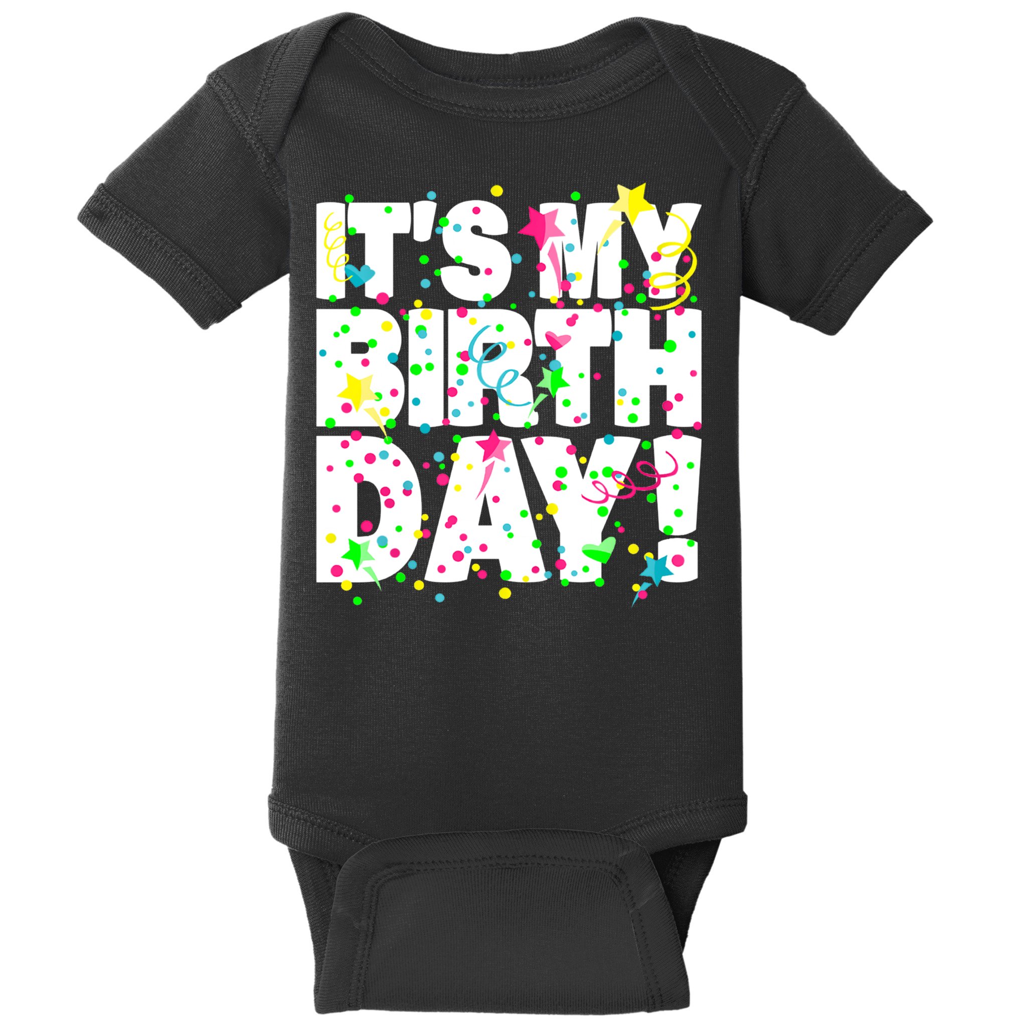 ItS My Birthday Confetti Gifts Baby Bodysuit
