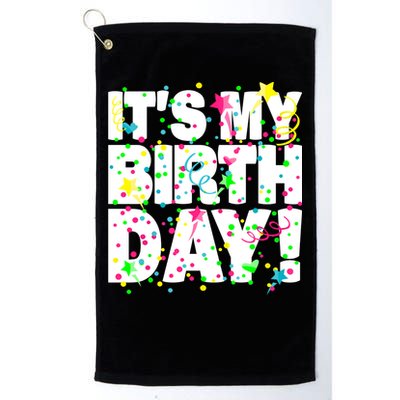 ItS My Birthday Confetti Gifts Golf Towel