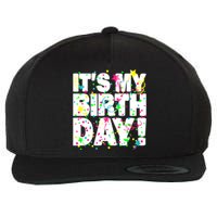 ItS My Birthday Confetti Gifts Wool Snapback Cap