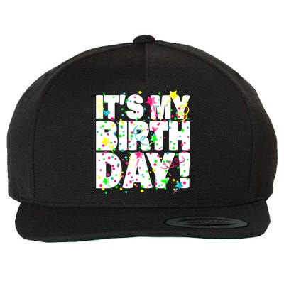 ItS My Birthday Confetti Gifts Wool Snapback Cap