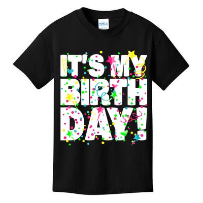 ItS My Birthday Confetti Gifts Kids T-Shirt