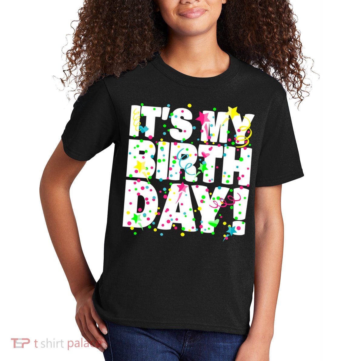 ItS My Birthday Confetti Gifts Kids T-Shirt