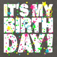 ItS My Birthday Confetti Gifts Cotton Canvas Backpack