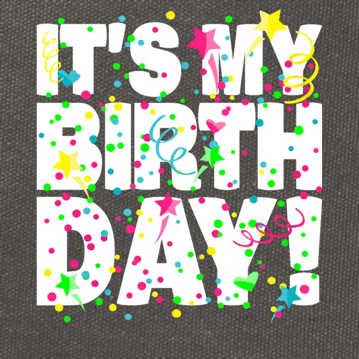 ItS My Birthday Confetti Gifts Cotton Canvas Backpack