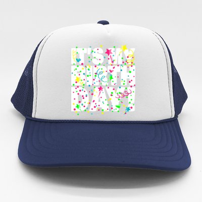 ItS My Birthday Confetti Gifts Trucker Hat