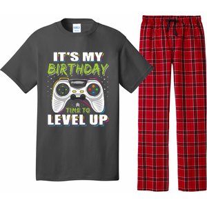 Its My Birthday Boy Time To Level Up Video Game Gift Pajama Set