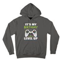 Its My Birthday Boy Time To Level Up Video Game Gift Tall Hoodie