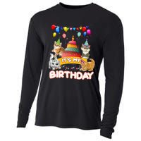 ItS My Birthday Cat And Kitten Party Day Cooling Performance Long Sleeve Crew