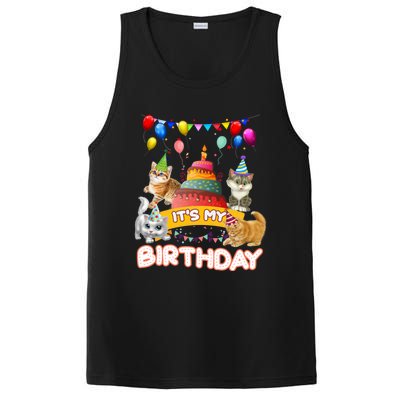 ItS My Birthday Cat And Kitten Party Day PosiCharge Competitor Tank