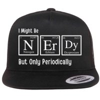 I Might Be Nerdy But Only Periodically Chemistry Lover Flat Bill Trucker Hat