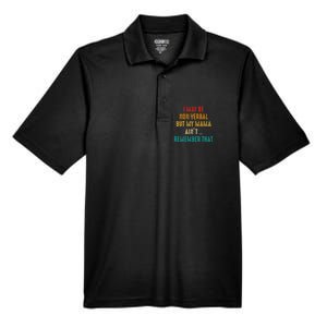 I May Be Non Verbal Nonverbal Autism Awareness Men's Origin Performance Pique Polo