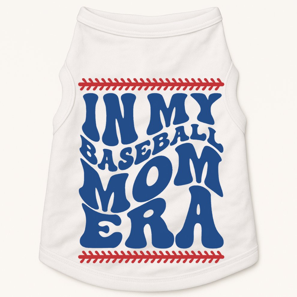 In My Baseball Mom Era Funny Family Mama Gifts Doggie Tank