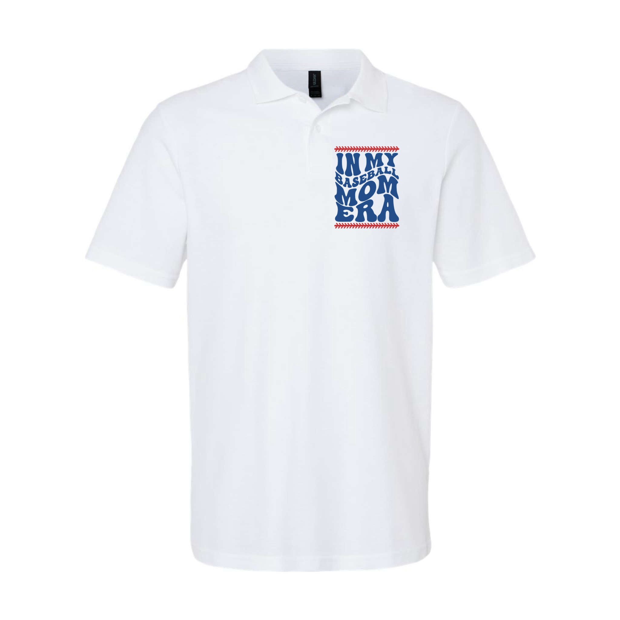 In My Baseball Mom Era Funny Family Mama Gifts Polo