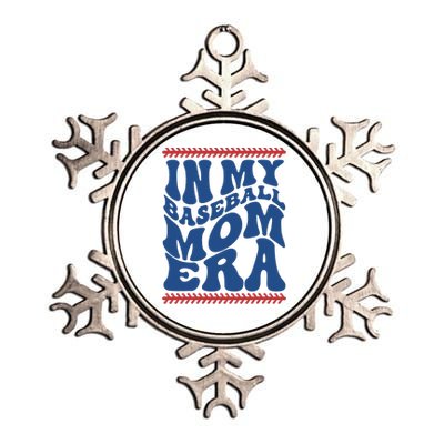 In My Baseball Mom Era Funny Family Mama Gifts Metallic Star Ornament