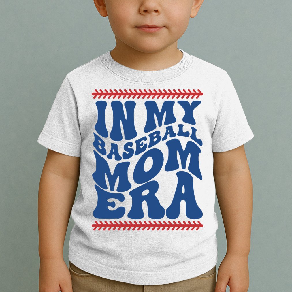 In My Baseball Mom Era Funny Family Mama Gifts Toddler T-Shirt