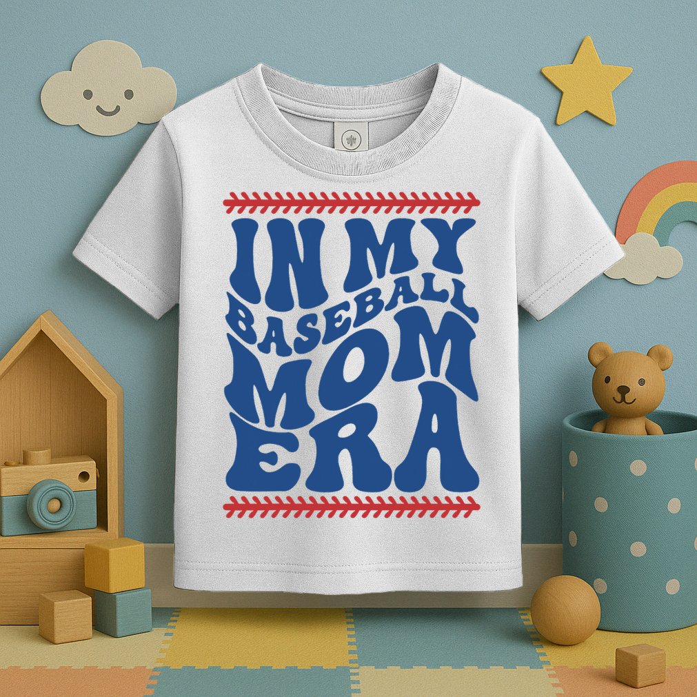 In My Baseball Mom Era Funny Family Mama Gifts Toddler T-Shirt