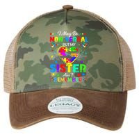 I May Be Non Verbal But My Sister Aint Remember That Autism Legacy Tie Dye Trucker Hat