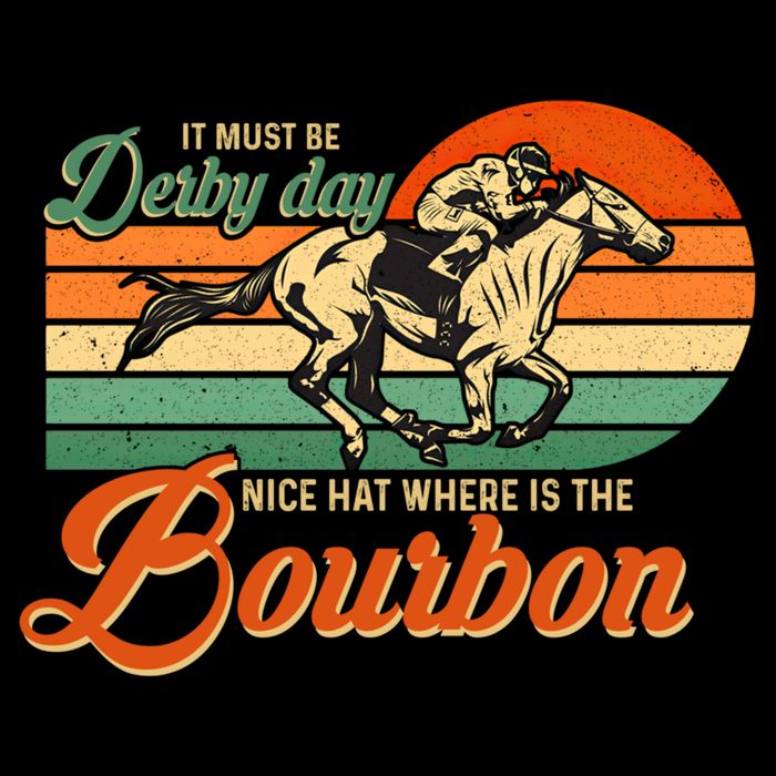 It Must Be Derby Day Where Is Bourbon Derby Horse Racing Gift Drawstring Bag
