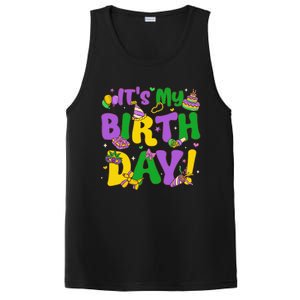 ItS My Birthday Mardi Gras Funny Bday PosiCharge Competitor Tank