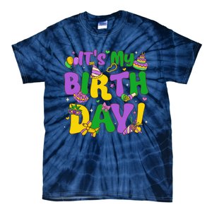 ItS My Birthday Mardi Gras Funny Bday Tie-Dye T-Shirt