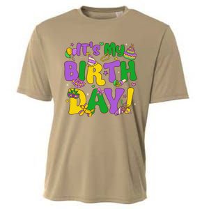 ItS My Birthday Mardi Gras Funny Bday Cooling Performance Crew T-Shirt